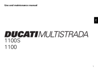 Ducati Multistrada 1100 - Owners manual 2008 EN-1